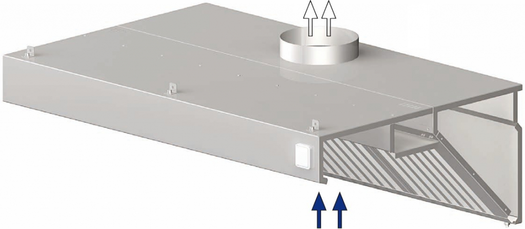 STALGAST digestoř nástěnná šikmá 1300x700x450 mm recenze
