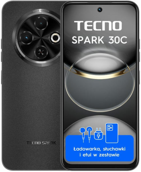 TECNO SPARK 30C 8GB/256GB Orbit Black recenze