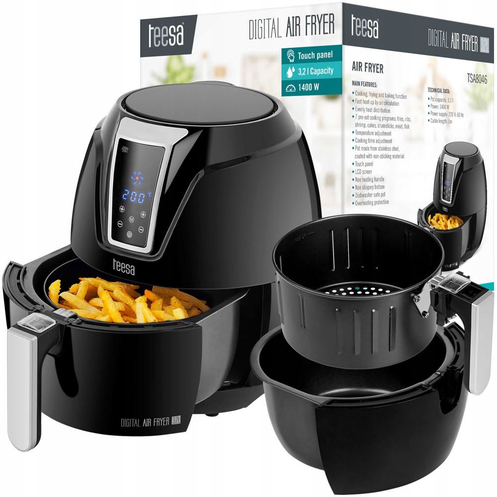 Teesa Digital Air Fryer 3 2 l recenze