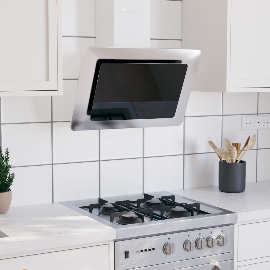 vidaXL Nástěnná digestoř 60 cm nerezová ocel a tvrzené sklo stříbrná recenze