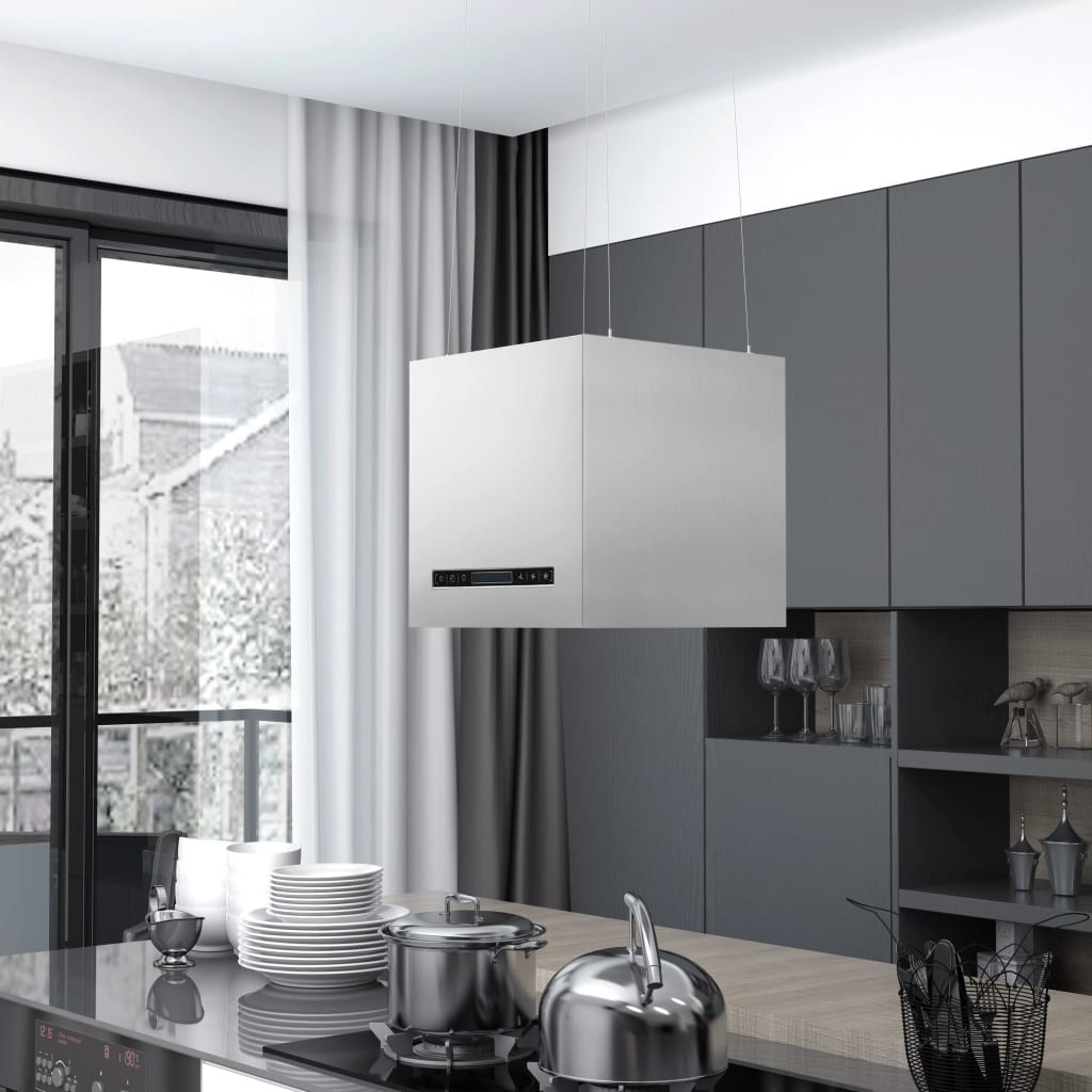 vidaXL Závěsná ostrůvková dotykový senzor LCD 37cm nerez ocel recenze