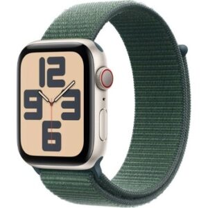 Fotografie Apple Watch SE GPS + Cellular 40mm Starlight aluminium | Lake Green Sport Loop MXGH3ET/A  recenzía