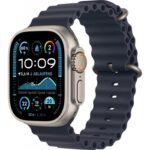 Apple Watch Ultra 2 GPS+ Cellular 49mm Natural Titanium Case with Navy Ocean MX4D3FD/A recenze