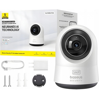 Baseus Security P1 Pro 3K Vnitřní kamera bílá recenze