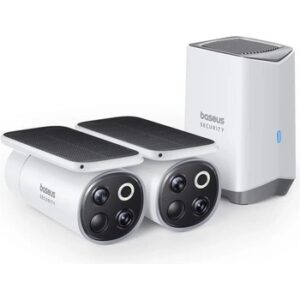Fotografie Baseus Security S1 Pro 3K Venkovní kamera sada 2ks+centrální stanice bílá recenzía