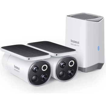 Obrázok Baseus Security S1 Pro 3K Venkovní kamera sada 2ks+centrální stanice bílá hodnotenie
