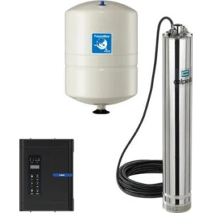 Fotografie CALPEDA SET MXS 308 1,1kW kabel 15m + frekvenční měnič PUMPA e-line Drive 04T 400V + nádoba PWB8 63189  recenzía