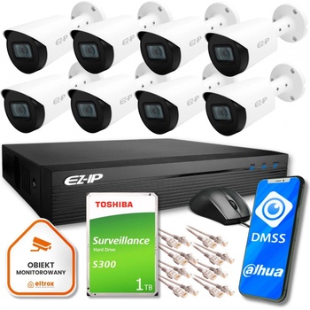 EZ-IP EZN-108E1-P8 + 8 x EZI-B120-F2 1TB recenze