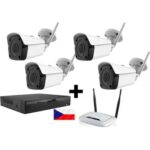 Kamerový WiFi IP set – 4x Zoneway NC950 5MPx, NVR2104 a WiFi router recenze