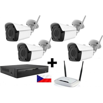 Kamerový WiFi IP set – 4x Zoneway NC950 5MPx, NVR2104 a WiFi router recenze