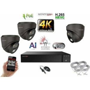 Fotografie Monitorrs Security 3 kamerový set GDome 6482K3 recenzía