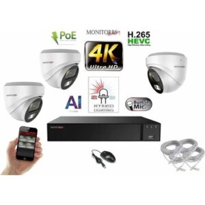 Fotografie Monitorrs Security 3 kamerový set WDome 6481K3  recenzía