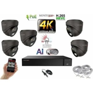 Fotografie Monitorrs Security 5 kamerový set GDome 6482K5  recenzía