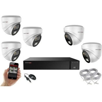 Monitorrs Security 5 kamerový set WTube 6213K5 recenze