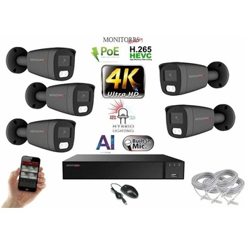 Monitorrs Security 5 kamerový set GTube 6483K5 recenze