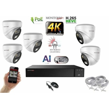 Monitorrs Security 5 kamerový set WDome 6481K5 recenze