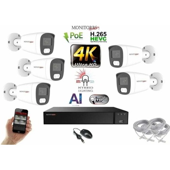 Monitorrs Security 5 kamerový set WTube 6484K5 recenze