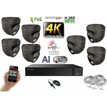 Monitorrs Security 7 kamerový set GDome 6482K7 recenze