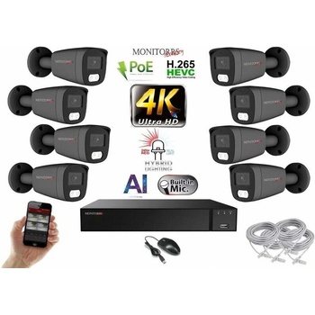 Obrázok Monitorrs Security 8 kamerový set GTube 6483K8 hodnotenie