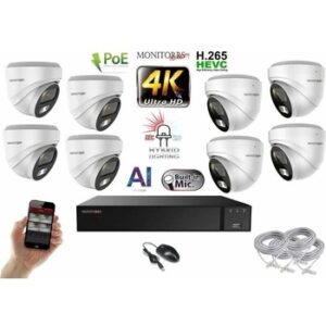 Fotografie Monitorrs Security 8 kamerový set WDome 6481K8  recenzía