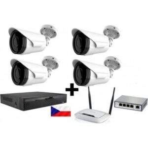 Fotografie Zoneway 4x NC965 + NVR 2104 + router + POE switch  recenzía