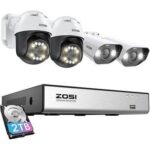 Zosi 2 ks C296 WiFi 5MP a 2 ks C182 WiFi 8MP + NVR 8ch + 2TB HDD recenze