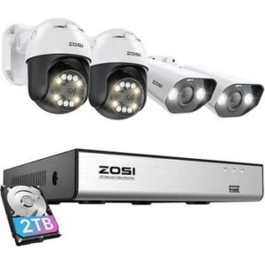 Fotografie Zosi 2 ks C296 WiFi 5MP a 2 ks C182 WiFi 8MP + NVR 8ch + 2TB HDD  recenzía