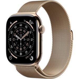 Fotografie Apple Watch S11 Cellular 46mm Elegant Band/Gold MFD84WF/A  recenzía