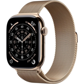 Apple Watch S11 Cellular 46mm Elegant Band/Gold MFD84WF/A recenze
