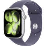 Apple Watch Series 11 (42mm) Stříbrný hliník s mlžně fialovým sportovním řemínkem M/L MEU74MP/A recenze