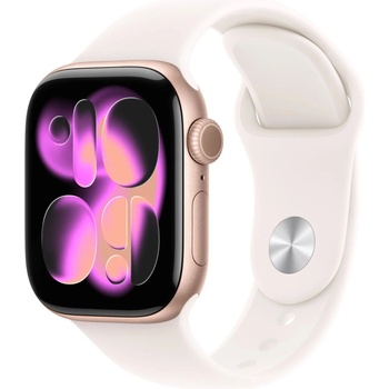 Apple Watch Series 11 GPS + Cellular 42mm Rose Gold Aluminium Case with Light Blush Sport Band S/M MF8E4WF/A recenze