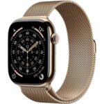 Apple Watch Series 11 Cellular (46mm) Zlatý titan se zlatým milánským tahem M/L MFD84MP/A recenze