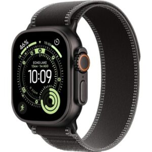 Fotografie Apple Watch Ultra 3 (2025) 49mm Černý titan s černým/uhlovým trailovým tahem S/M MF1D4QC/A  recenzía