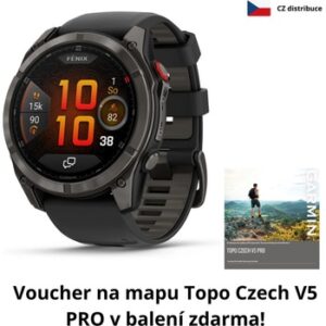 Fotografie Garmin Fenix 8 PRO 51mm AMOLED Sapphire Black/Pebble Grey 010-03199-01  recenzía
