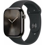 Apple Watch Series 10 42mm Cellular Slate Titanium Case with Black Sport Band – S/M MWXG3QH/A recenze