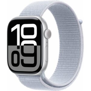 Fotografie Apple Watch Series 10 46mm Aluminium Case with Blue Cloud Sport Loop MWWN3QH/A recenzía