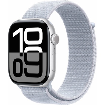 Apple Watch Series 10 46mm Aluminium Case with Blue Cloud Sport Loop MWWN3QH/A recenze