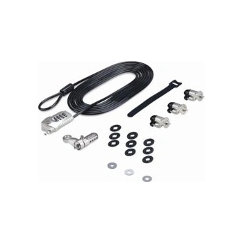 StarTech.com Laptop/Desktop & Peripheral Lock Kit, 9.8ft (3m) Cable – Sada zámků pro pracovní stanici – proti krádeži – černá a stříbrná – 3 m – kompatibilní s TAA recenze