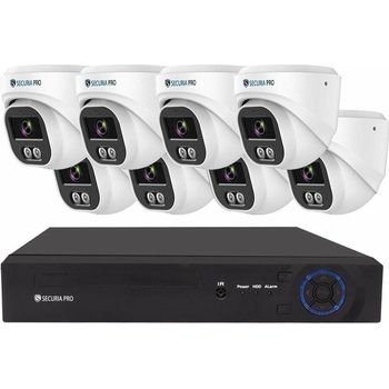 Obrázok Securia Pro IP 8 kamerový systém NVR8CHV6S W DOME hodnotenie