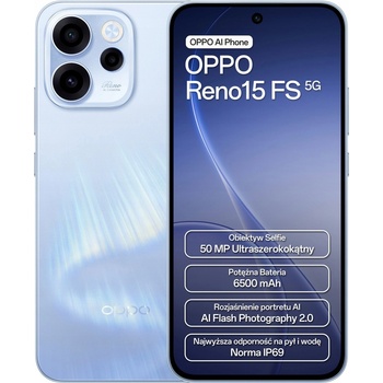 Obrázok Oppo Reno15 FS 8GB/512GB Blue hodnotenie