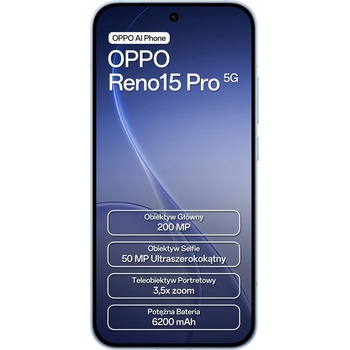 Obrázok Oppo Reno15 Pro 12GB/512GB Blue hodnotenie