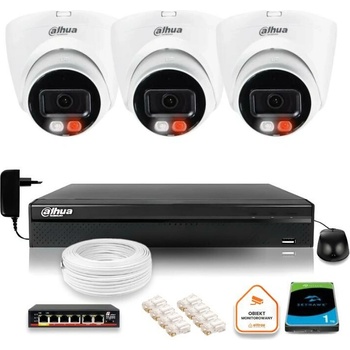 Obrázok DAHUA 2K IP sledovací sada 3 kamer IPC HDW1439V A IL hodnotenie
