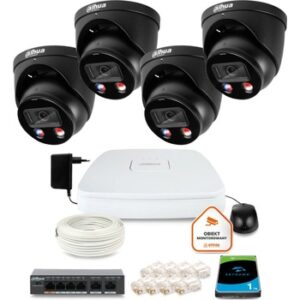 Fotografie DAHUA 4 dome kamer 0Z37113T4 recenzía