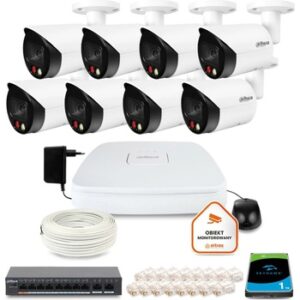 Fotografie DAHUA 8 dome kamer 2Z38420B8 recenzía