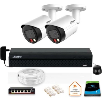 Obrázok DAHUA IP Surveillance Kit 2 kamery IPC HFW2849S S IL 0280B hodnotenie
