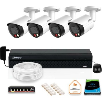 Obrázok DAHUA IP dohledový set 4x IPC HFW2849S S IL 0280B hodnotenie