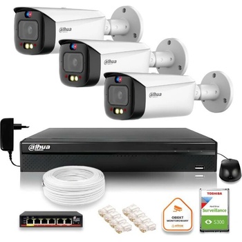 Obrázok Dahua 3 kamery IPC HFW3849T1 AS PV 0280B S5 hodnotenie