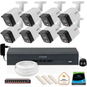 Fotografie Dahua SADA 8 IP kamer PC HFW1839TC A IL 0280B S6 recenzía